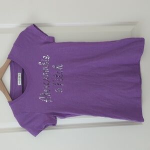 Abercrombie & Fitch Purple Logo Slim Tee